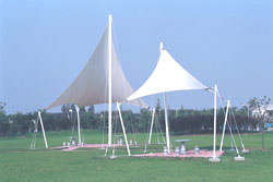 上海虹橋國際機(jī)場空管處膜結(jié)構(gòu)景觀