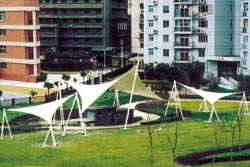 上海“半島花園”膜結(jié)構(gòu)景觀